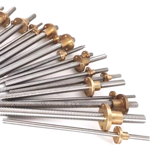 Tr6x20 Dia 6mm Lead 20mm Trapezoidal Screw & Nut