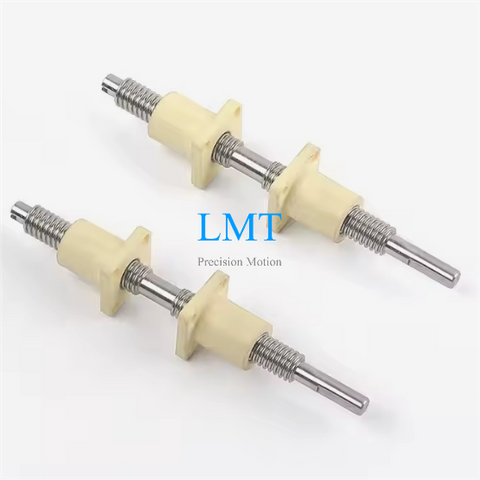 Tr12x2 Precision Bi-directional Lead Screw with PEEK Flange Nut