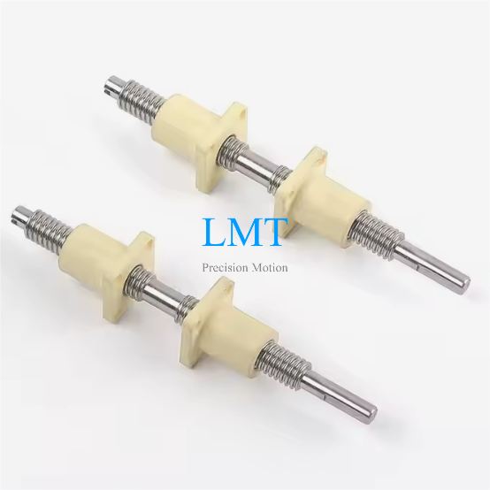 Tr12x2 Precision Bi-directional Lead Screw with PEEK Flange Nut