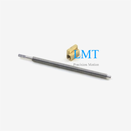 T4x2 Rolled Mini Lead Screw Rod with Brass Nut