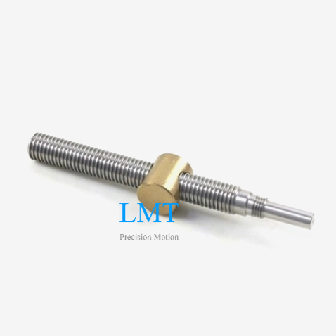 Tr12x2 Rolled Lead Screw with Brass Round Nut