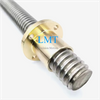 T32 Tr32x6 Lead Screw 6mm Pitch Single Start with Copper Alloy Nut ROHS Compliant