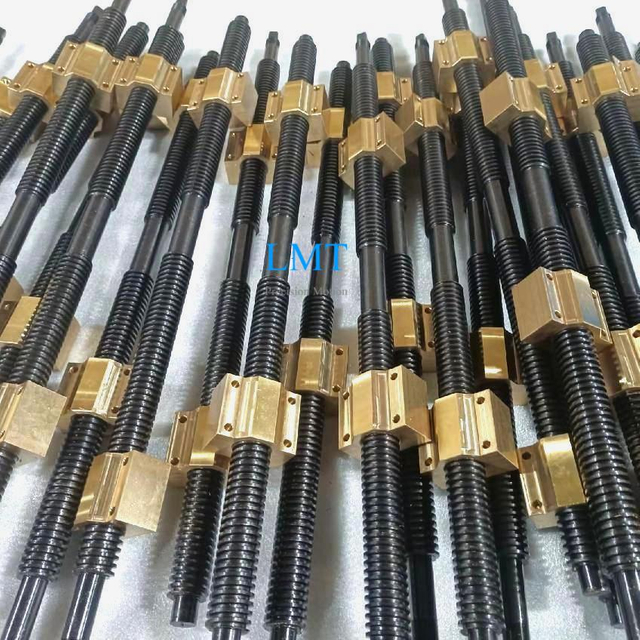 Tr14x3 Bidirectional Screw 3mm Pitch Single Thread Start T14 Twin Lead Screw with Nut