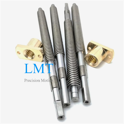 Tr14x3 Rolled Lead Screw 3mm Pitch Single Start T14 with Flange Nut ROHS Compliant