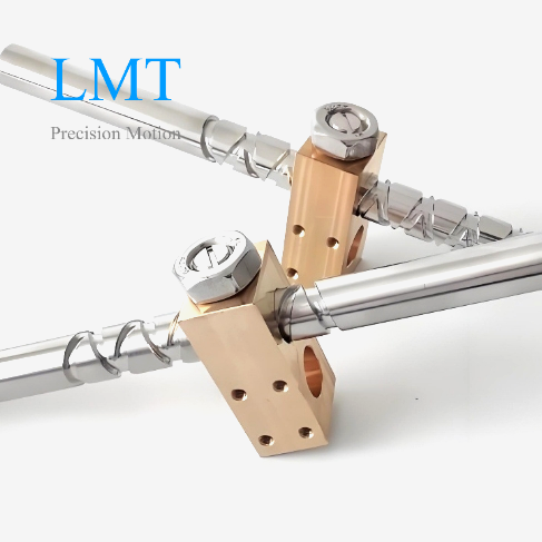 25x25 Diameter 25mm Pitch 25mm Stainless Steel Self Reversing Screw with Brass Nut