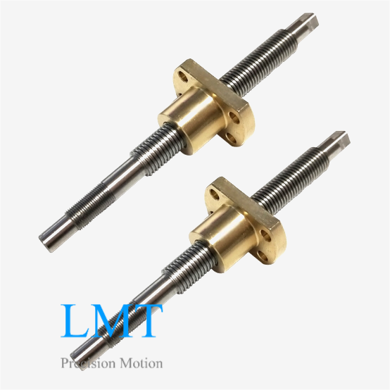 T12x2 Lead Screw 2mm Pitch Single Thread Start T12 Screw with Copper Alloy Nut 