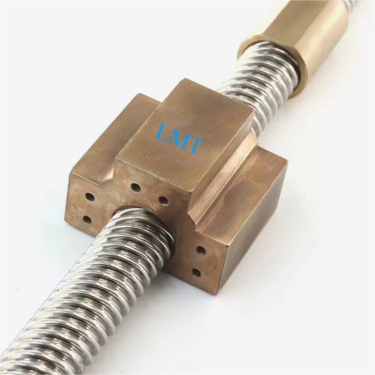 Diameter 25mm Lead 25mm Tr25x25 T25x25 High Speed Lead Screw And Copper Nut