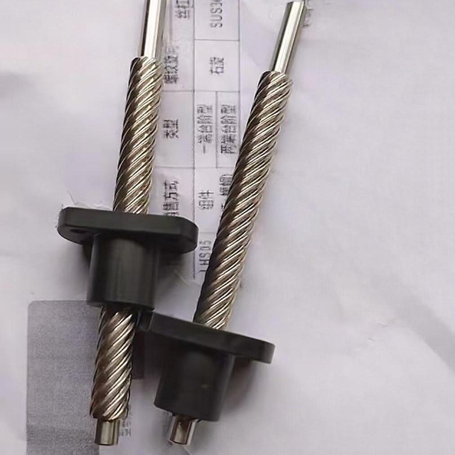 T8 SUS304 Lead Screw OD 8mm Lead 24mm Tr8x24 with Flange Acetal Nut 