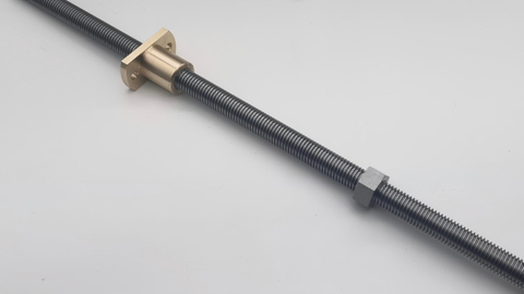 OD 14mm Pitch 2mm Tr14x2 C45 Lead Screw Bronze Flange Nut Or Hex Nut