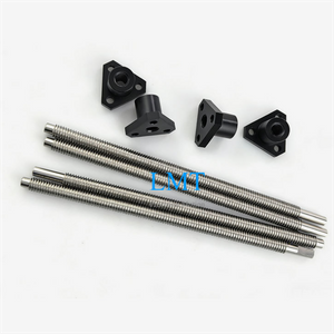 9.525mm Dia 2.54mm Lead Tr9.525x2.54 Stainless Steel Acme Lead Screw And Acetal Nut