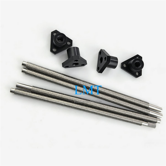 9.525mm Dia 2.54mm Lead Tr9.525x2.54 Stainless Steel Acme Lead Screw And Acetal Nut