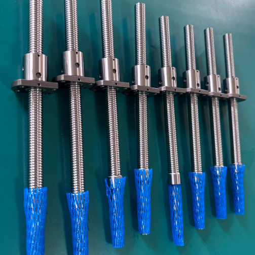 1202 Ball Screw 12mm Diameter 2mm Lead Custom Size with Single Flange Ball Nut