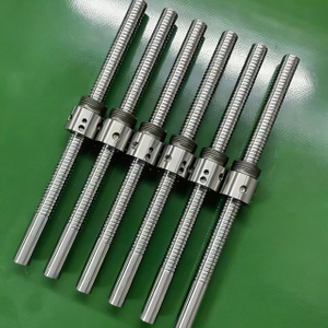 Diameter 10mm Lead 2mm 1002 Low Noise Ball Screw And Thread Mounted Nut