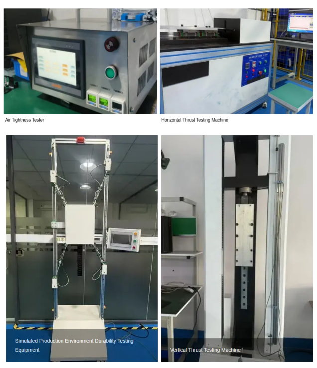 clamping and braking element inspection equipment