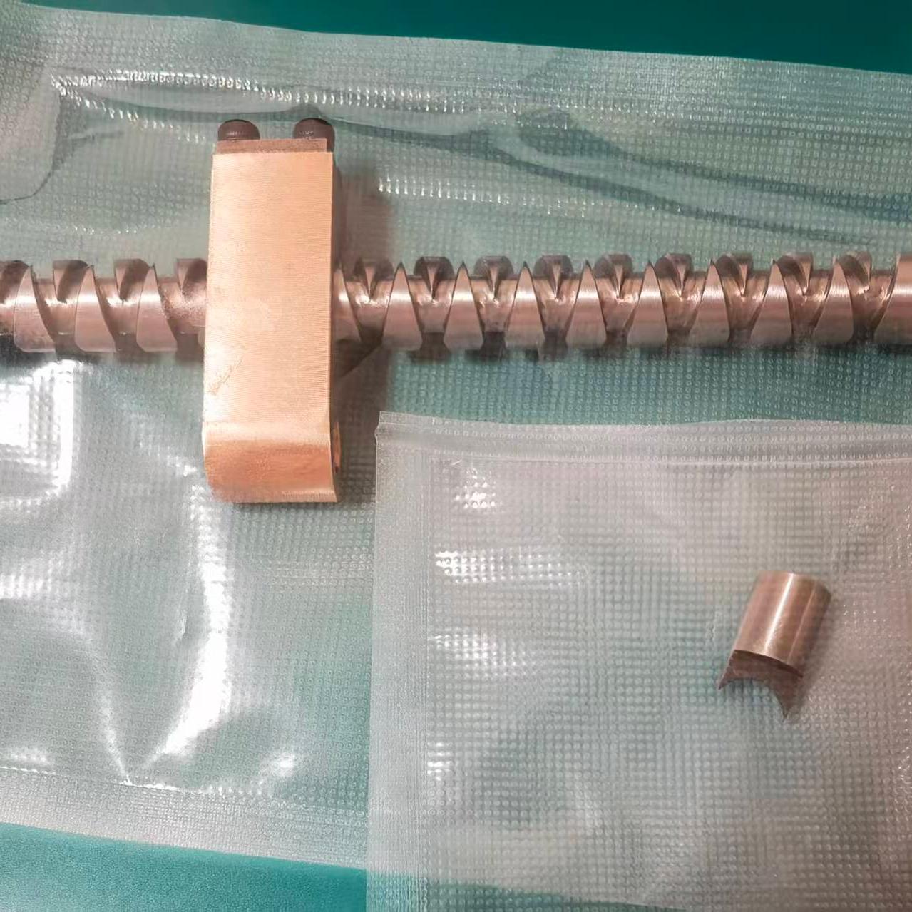 Diameter 15mm Pitch 10mm SS316L Self-reversing Level Winding Screw with Bronze Nut Duplex 2507 Pawl